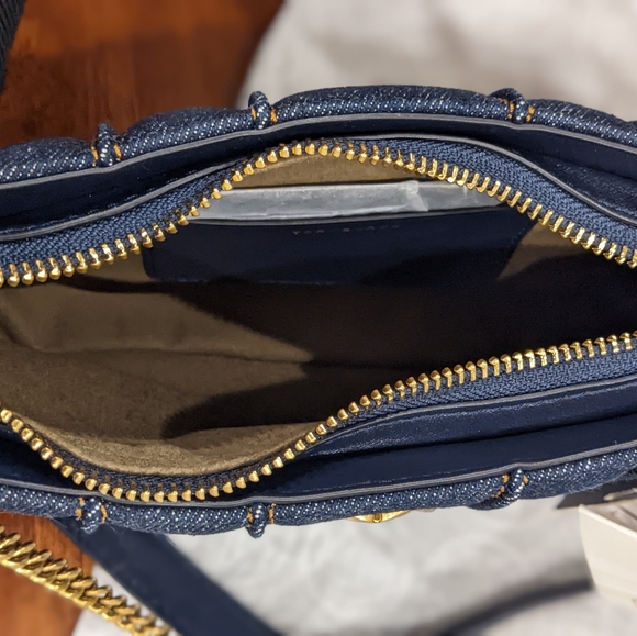 Tory Burch Kira Mini Denim Crossbody With Removable Strap Dust + Gift Bag Nwt ❤️ - Picture 8 of 9